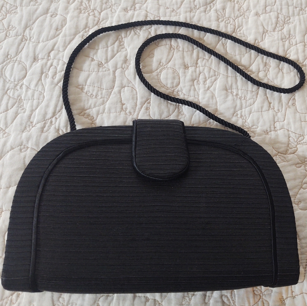 Whiting and Davis Black Women's evening Bag